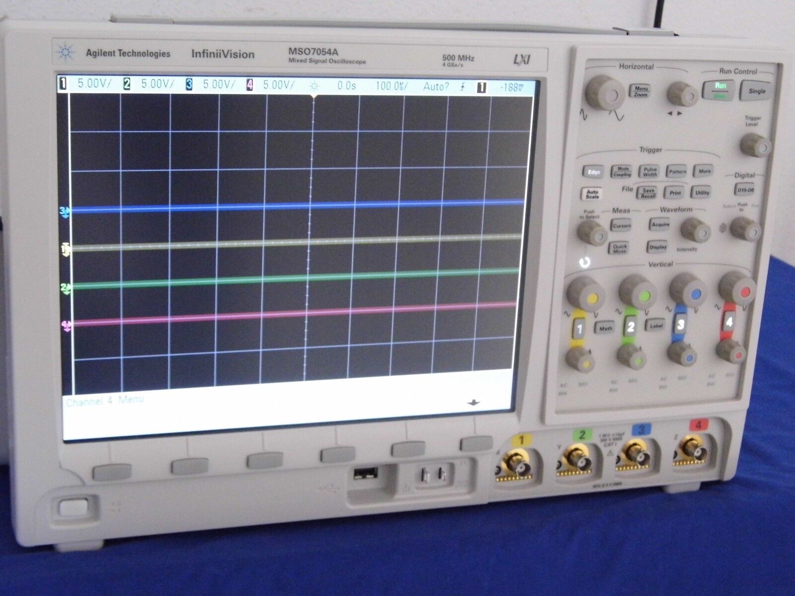 Agilent MSO7054A 500MHz 4GS/s 4Ch Oscilloscope with Digital POD Agilent MSO7054A 500MHz 4GS/s 4Ch Oscilloscope with Digital POD